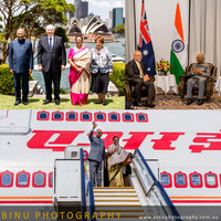 President of India Ram Nath Kovind with Governor General Sir Peter Cosgrove and PM Scott Morrison